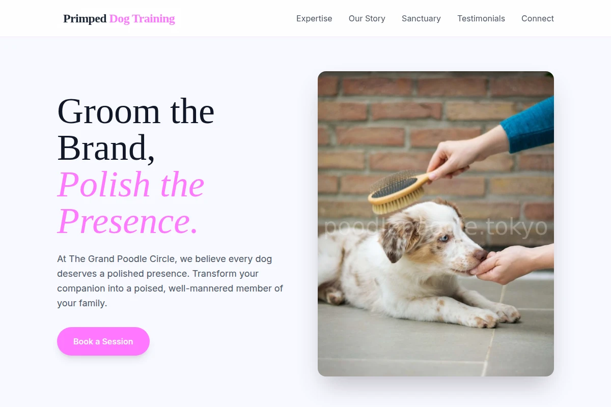 Primped Dog Training